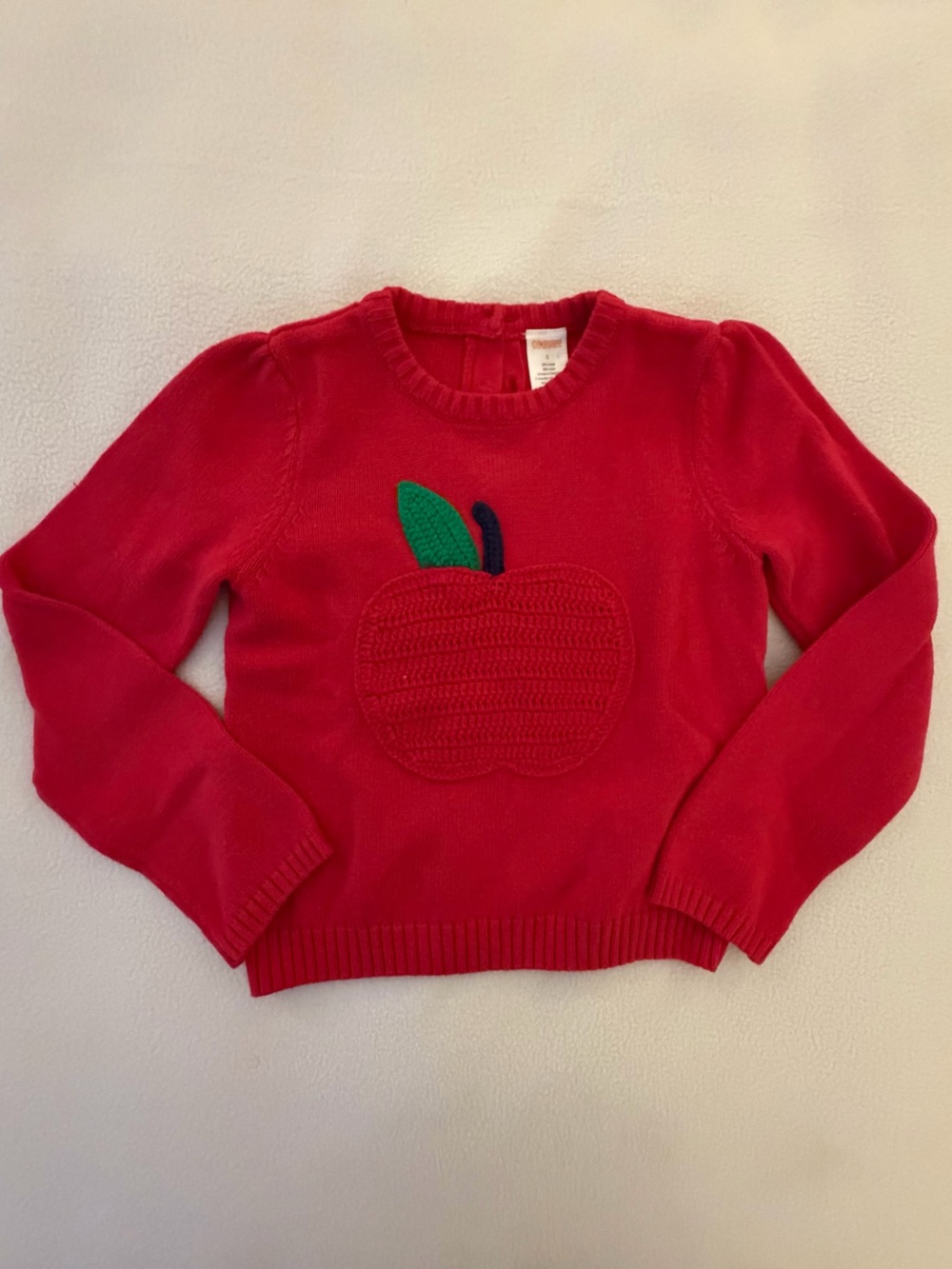Gymboree Candy Apple Crochet Sweater